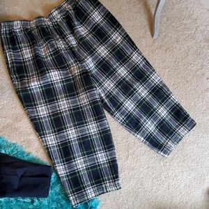 womens sz 26wp pull on appleseeds plaid pants